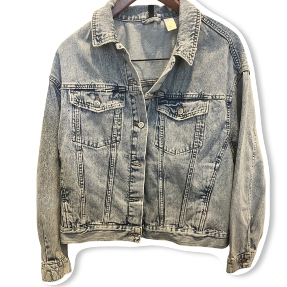 Brand new never worn oversized denim jacket